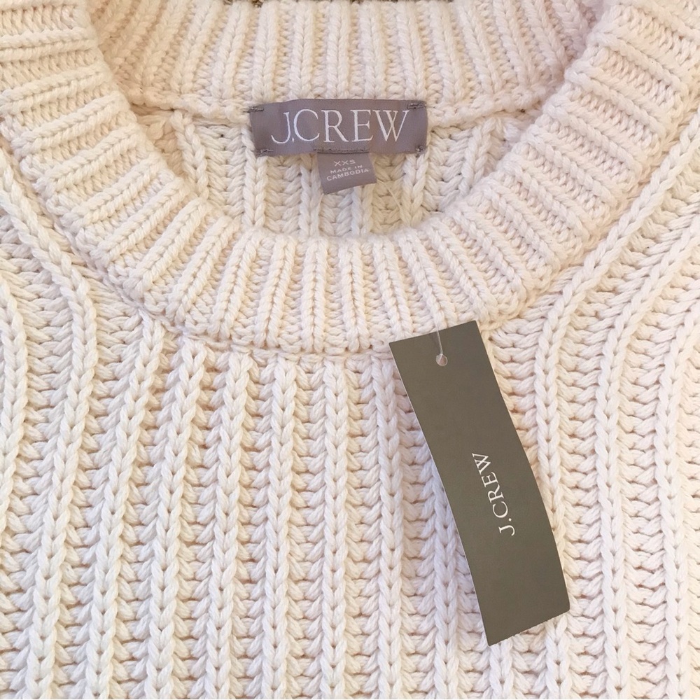 NWT J. Crew Heritage Fisherman Sweater - Picture 5 of 16